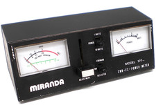 SWR, FIELD STRENGTH & 10W RF POWER METER, MIRANDA MODEL 171.  3.5 -30Mhz