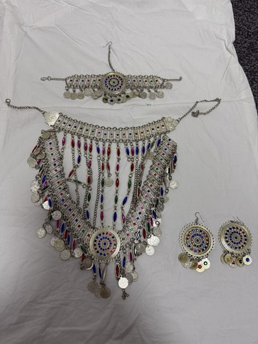Afghan jewellery set piece - afghan,