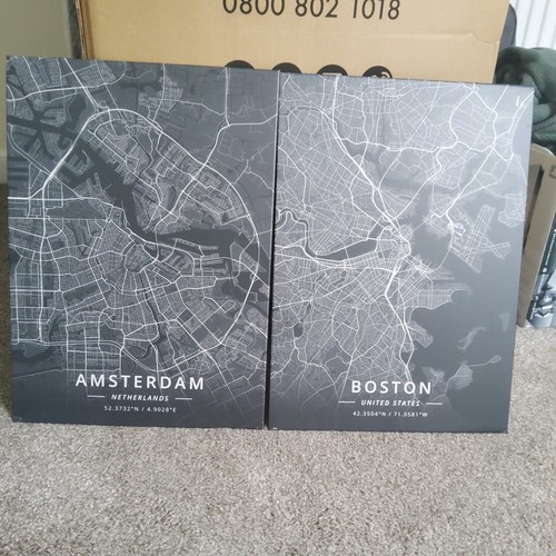 Displate city maps dark - city,