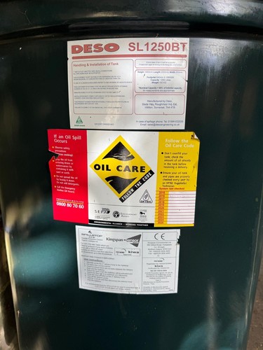 Deso sl1250bt bunded oil tank - deso,