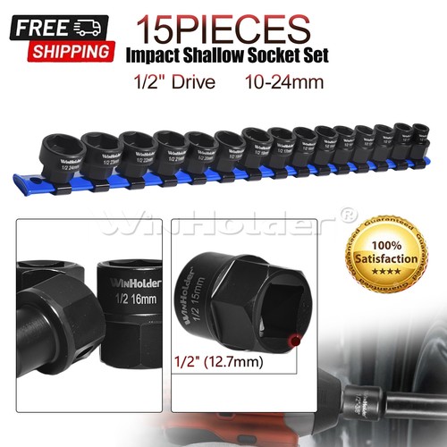 15pc impact sockets set dr - impact, 1/2"dr