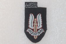 BRITISH ARMY CLOTH BERET BADGE SPECIAL AIR SERVICE SAS WITH MAKER'S TAB