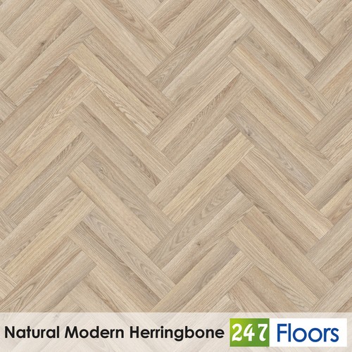 Natural modern herringbone - modern,