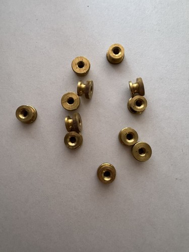 Brass knurled thumb nuts - brass,