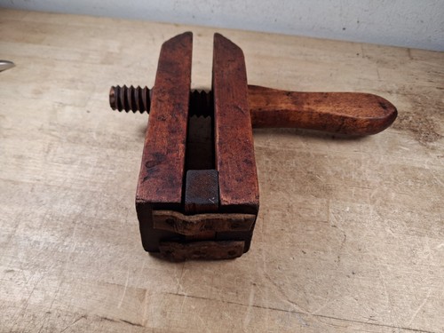 Vintage small wooden clamp - small, clamp.