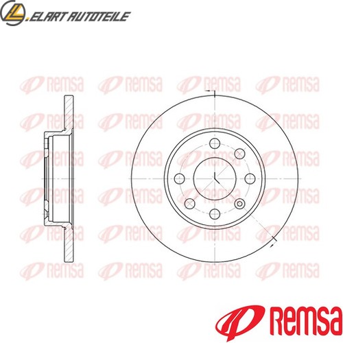 Brake disc 6059 - brake, for