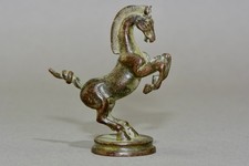Vintage bronze rearing horse figure sculpture
