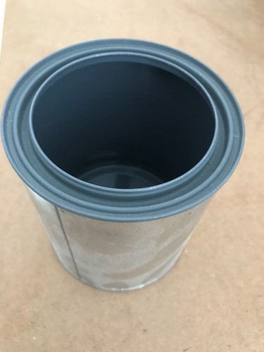 Quart empty metal paint - metal, cans