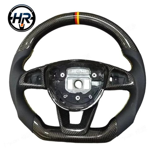 Carbon fiber steering wheel - carbon,