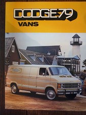 Dodge Vans 1979 Canadian market full colour sales brochure - English