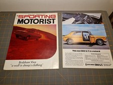 Sporting motorist brabham viva may 1967 magazine promo pages seperate
