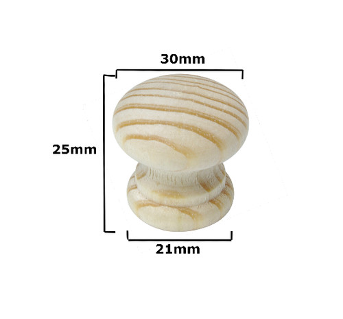 Wood door knob genuine - wood,