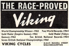 Vintage Viking Cycles Advert -