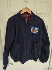 Sampdoria Ultras Harrington Navy Bomber Jacket Tartan Football Knightsbridge 