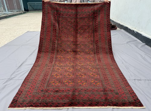 Fine antique afghan - fine,