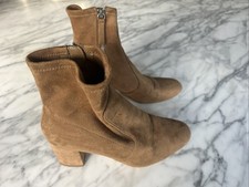 Zara Brown Faux Suede Heeled