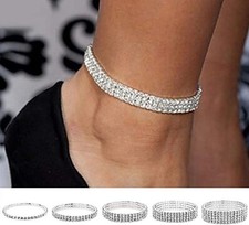 Silver 2 Rows Elasticated