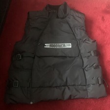 Hoodrich Mens Astro Puffer Gilet Bodywarmer Vest Utility Zip - Large- Black