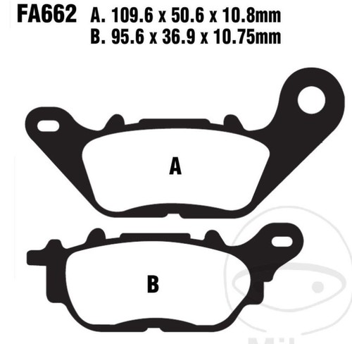 Ebc brake pads fa662hh - brake, for