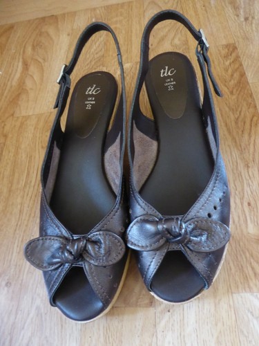 Tlc metallic brown leather - metallic,