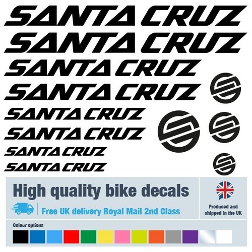 Santa cruz bike labels - bike,
