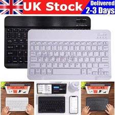 Mini Bluetooth Wireless Keyboard for iPad iPhone Android Tablet Ultra-Slim Po