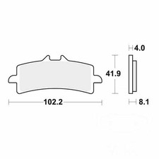 New TRW Brake Pads front KTM