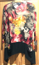 LADIES SALOOS WINTER  SHADES  DIP HEM TOP FULL LENGTH SLEEVES SIZE 20