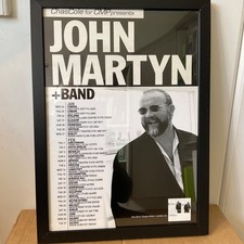 Genuine Framed JOHN MARTYN 2001 U.K. Tour   Poster ( not repro or copy)