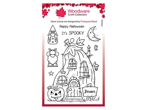 Woodware pumpkin house clear - house,
