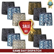 New Mens Camo Boxer Shorts