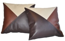 2 Brown Tan & Cream Tri Style