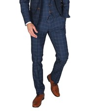 Mens Hamleys Check Navy Plaid