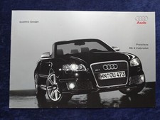 Audi RS4 convertible convertible price list, model year 2006