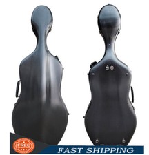 Black Cello Case 4/4 Braided