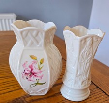 Belleek Ireland Pair  4" Spill