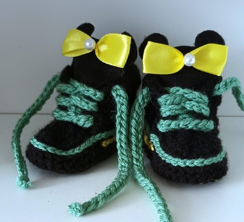 New baby crochet shoes - baby,