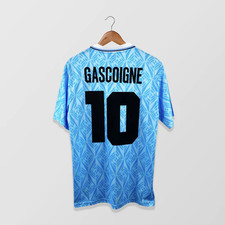 Hot Lazio Retro 1991/92 Home Shirt Jersey Gascoigne #10 Inzaghi #21 Blue  D