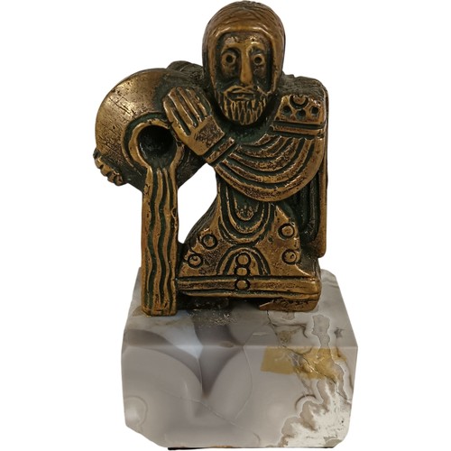 Bronze effect figurine man - figurine,