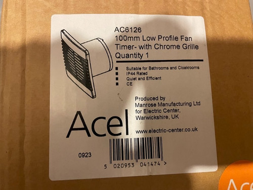Manrose acel 100mm - 100mm, fan