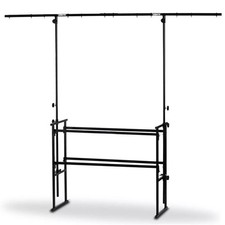 Vonyx 4ft All-In-One Metal DJ Deck Stand and Overhead Lighting T-Bar