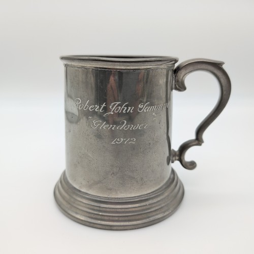 Vintage pewter drinking - pewter,