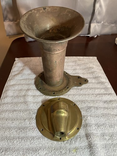 Antique klaxon brass - klaxon,