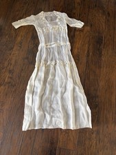 Antique Edwardian White Cotton