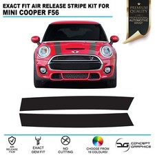 Bonnet Stripe Kit Exact OEM Fit Air Release Vinyl Fits Mini Cooper S JCW F56