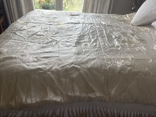 Vintage silk antique hand - vintage,