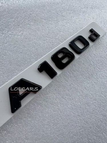 Gloss black a180d car letter - black,