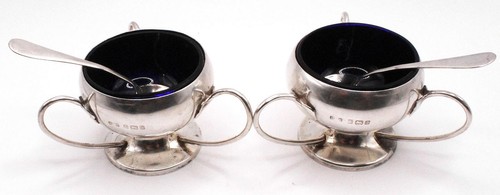 Pair antique sterling silver - sterling,