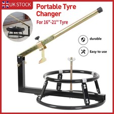 Portable 16"-21" Motorcycle Tire Changing Machine Tyre Bead Breaker Changer UK