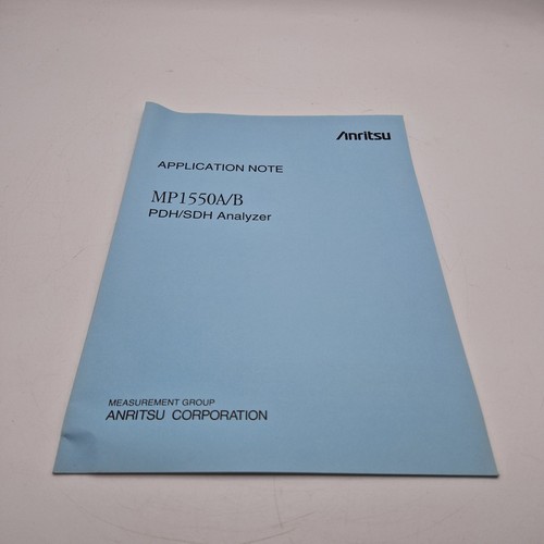 Anritsu mp1550a - –, mp1550a/b